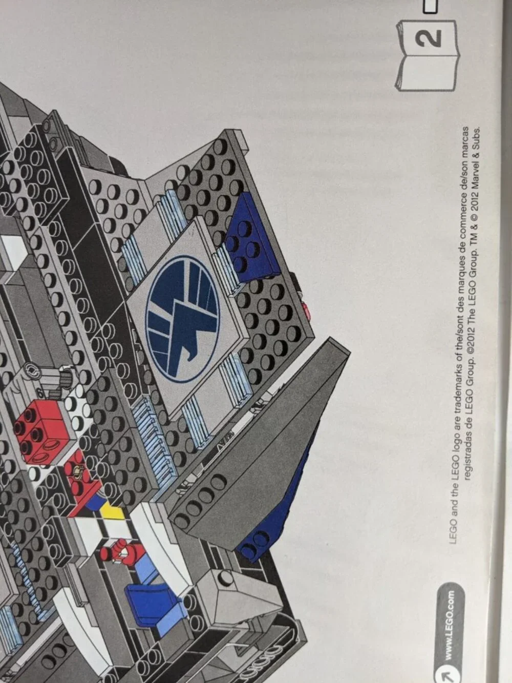 Lego 6869 Quinjet Aerial Battle Complete W/ Instruction Manuals Avengers Marvel